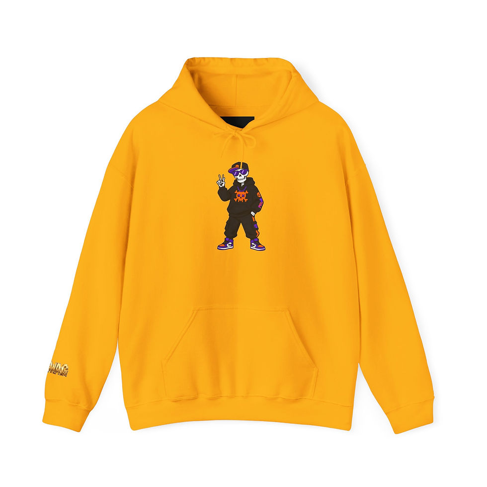 Thumbnail: Hoodie — Street Skate Skeleton Graphic Pullover