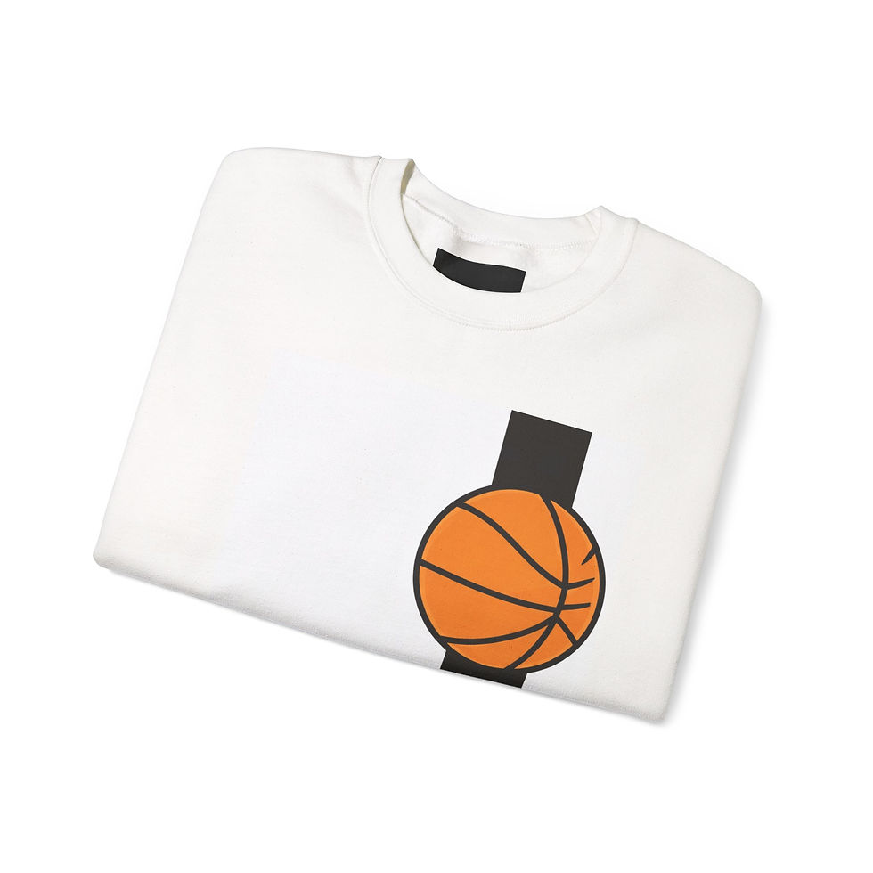 Thumbnail: NBA Basketball Crewneck Sweatshirt — Black Stripe Design