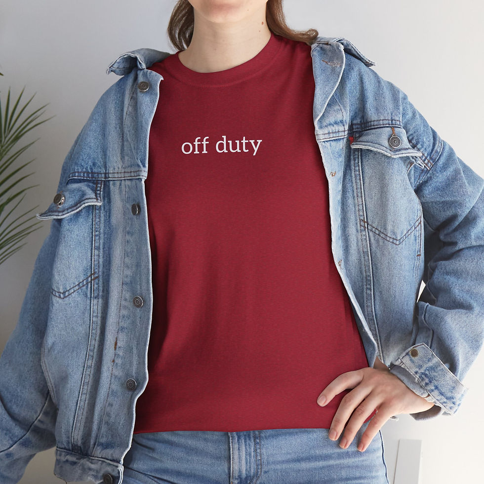 Thumbnail: Off Duty T-Shirt — "off duty" Casual Graphic Tee