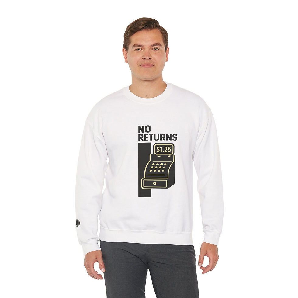 Thumbnail: Vintage "Old Time Cash Register - No Returns" Sweatshirt