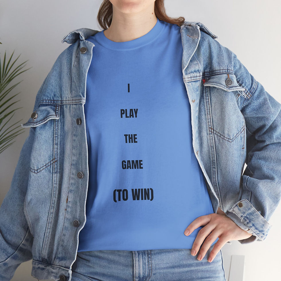 Thumbnail: I Play The Game Tee — Minimalist Gamer Graphic T-Shirt