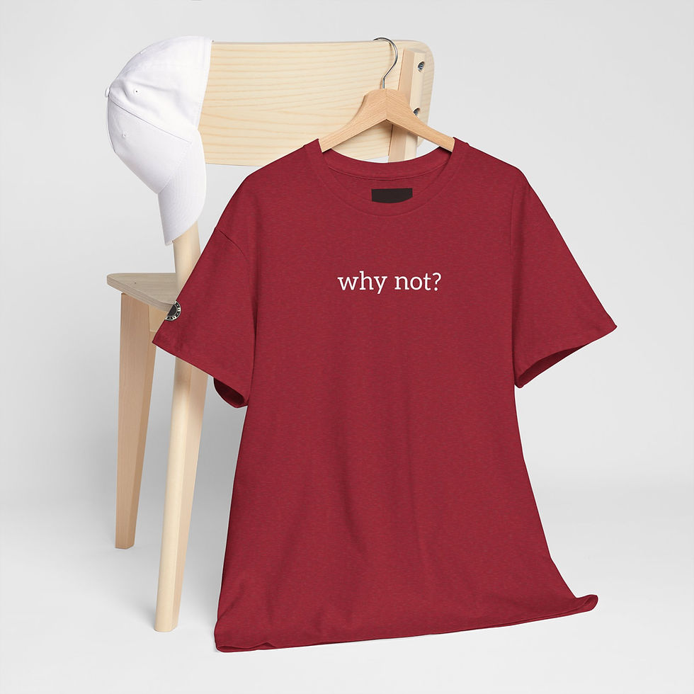 Thumbnail: "why not" T-Shirt — Minimal Slogan Tee