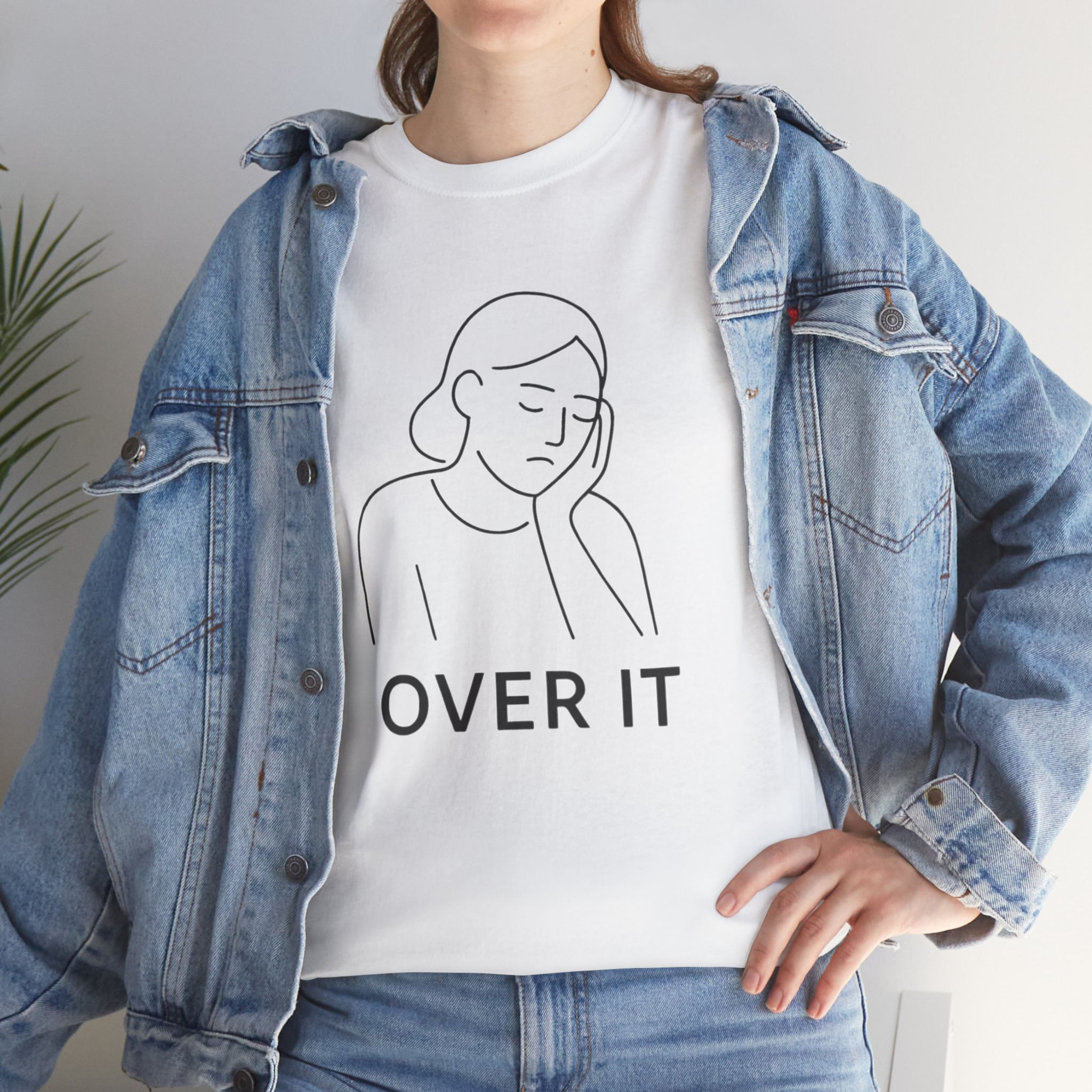 OVER IT Graphic T-Shirt — Funny Casual Cotton Tee for Everyday Wear