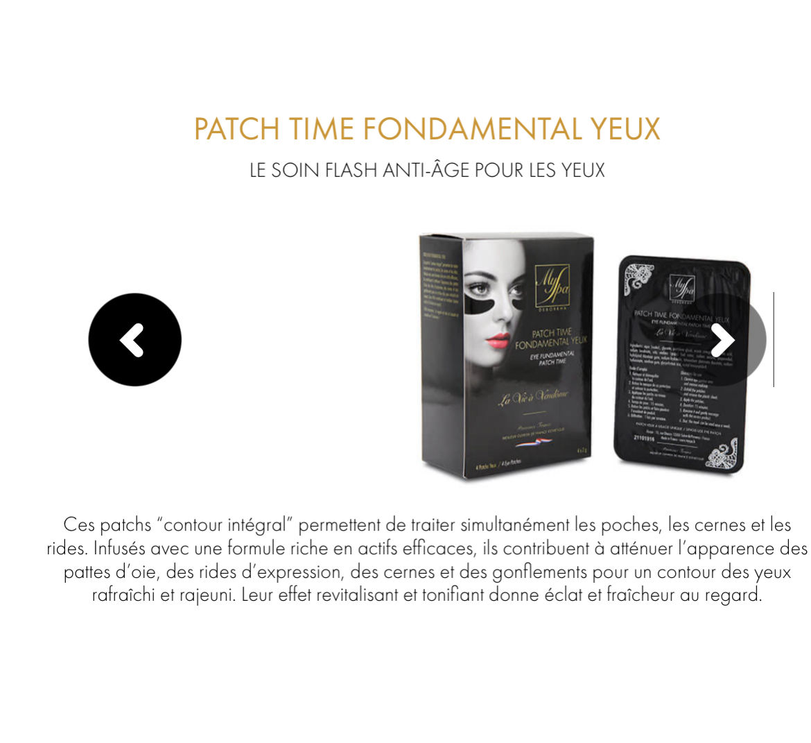 Patch yeux 4 x 2 patchs 