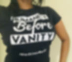 Thumbnail: Ladies Humanity Before Vanity Tee