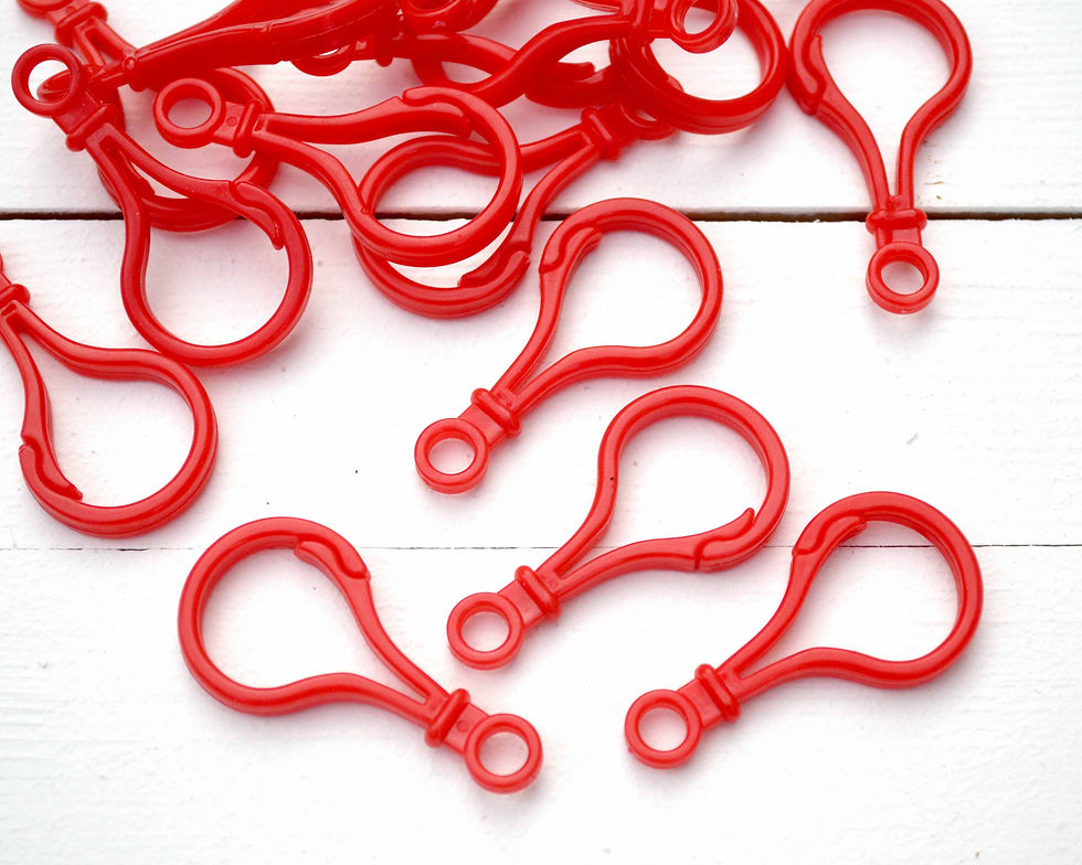 Прев'ю: Пластиковий карабін для мобіля чи іграшки