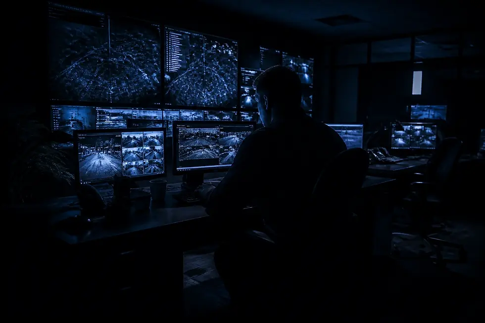 black-and-white-photorealistic-scene-of-a-control-room-in-a-dark-room-version-01-image-04.webp