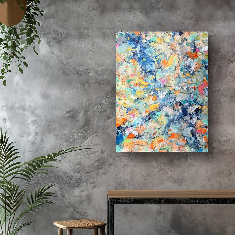The Landscape Listens, original acrylic painting on canvas.