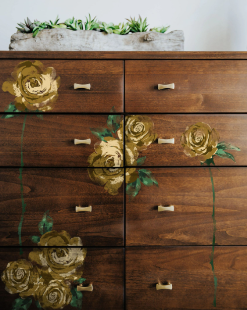 Thumbnail: REDESIGN DECOR CLEAR-CLING STAMPS – MYSTIC ROSE