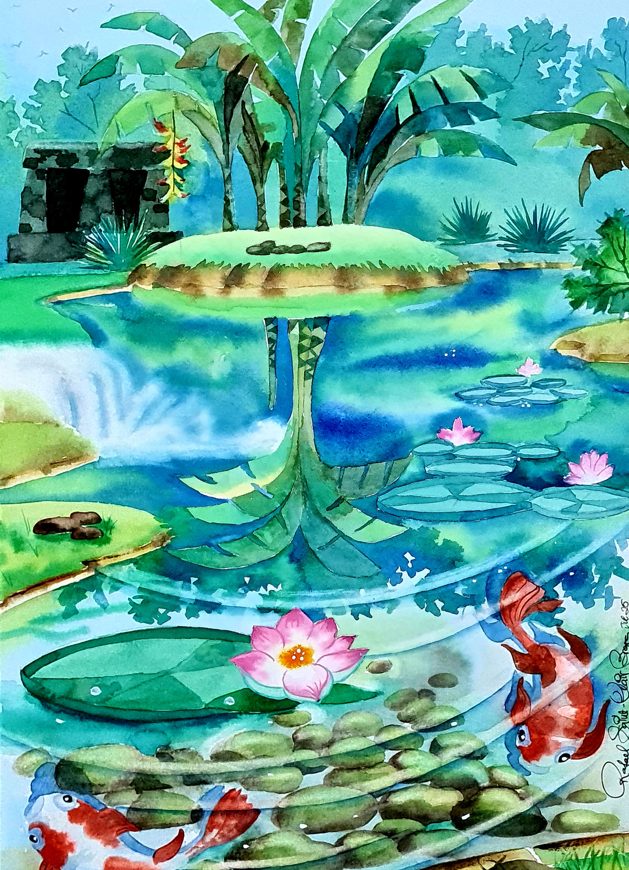 "Lago Frei Leandro - Jardim Botânico (RJ)"