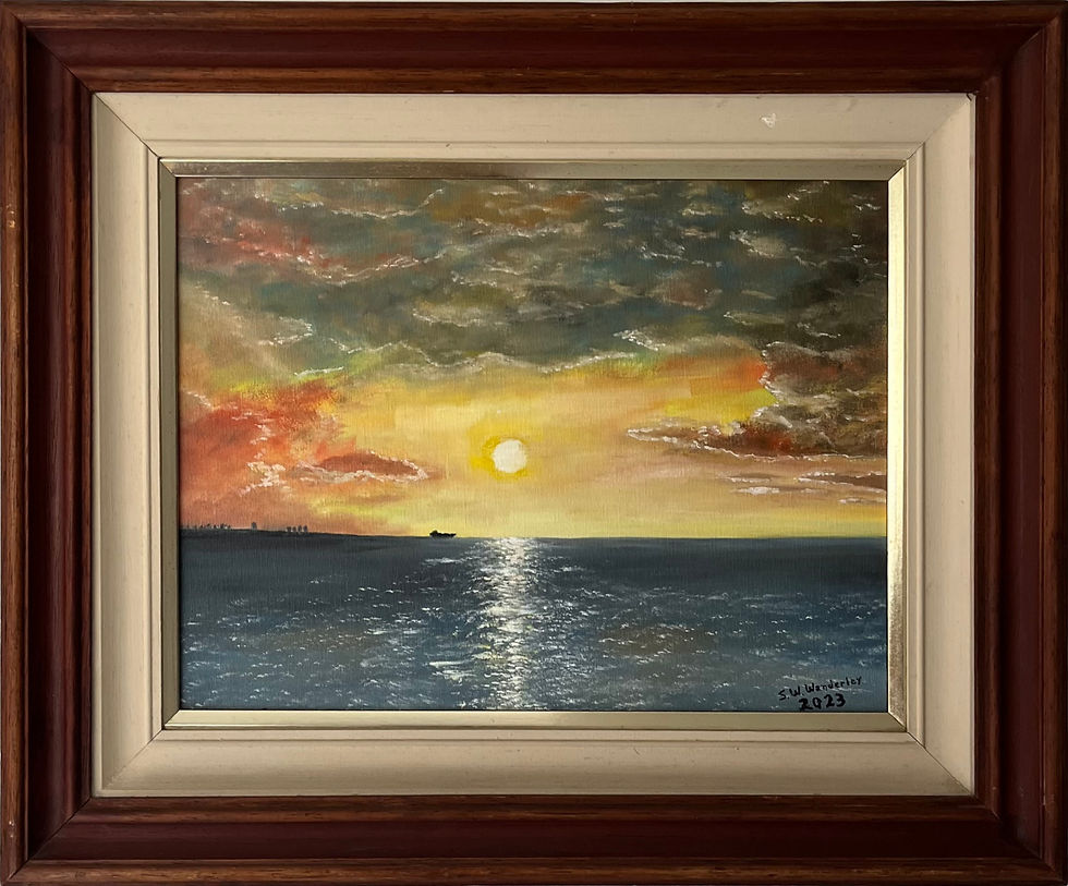 Por do sol na praia de Iracema - CE