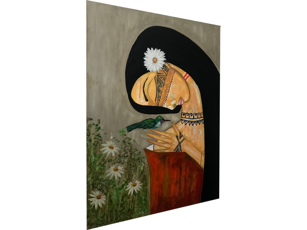 Miniatura: La mujer y el colibrí