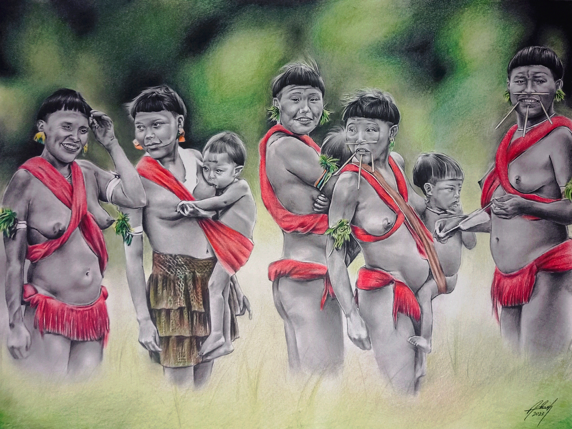 Mães yanomamis
