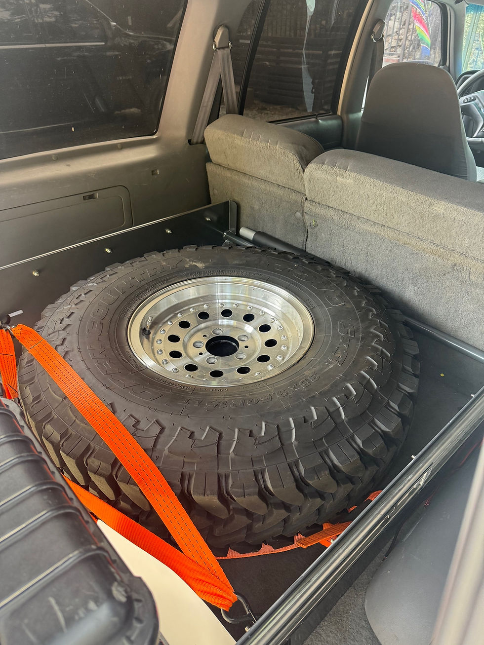 Thumbnail: GEN 1 EXPLORER REAR TRUNK SLIDER AND SPARE TIRE MOUNT