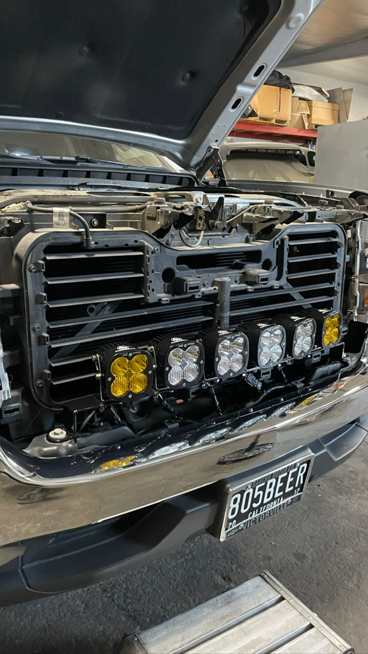 Thumbnail: 16-18 GM 1500 Baja Designs In Grill Light Mount