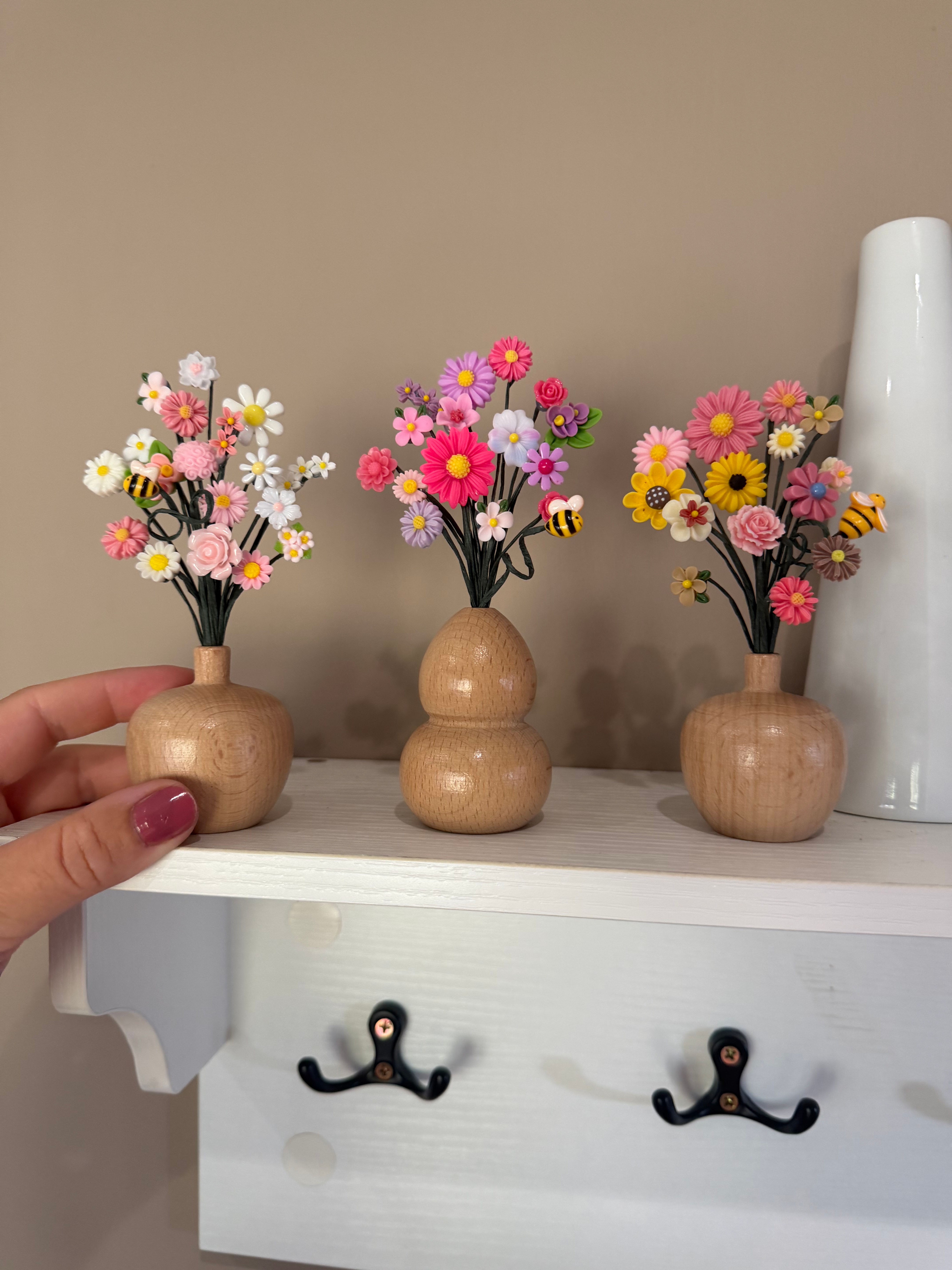 Set of 3 bud vases