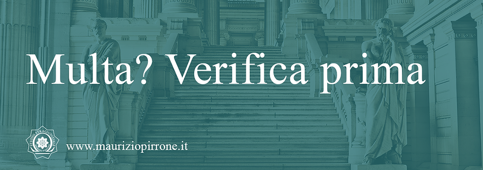 Studio Stragiudiziale Maurizio Pirrone Multe Improprie