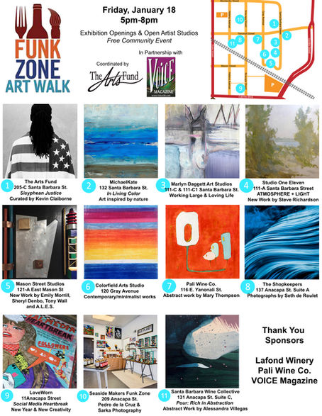January's Funk Zone Art Walk, 2019