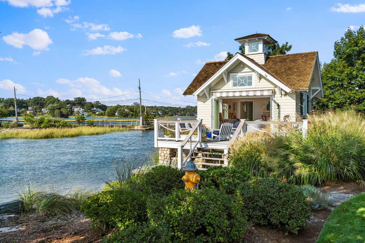 Compo Cove beach house overlooking the water in Westport, CT