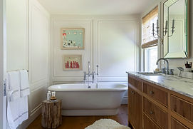 Bathroom with freestanding tub at Applethorne Estate, Farmington CT