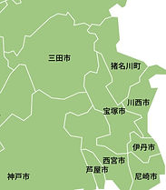 三田市周辺の地図