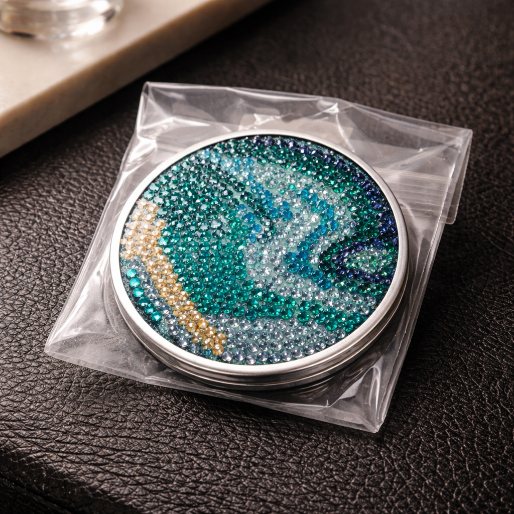 Diamond Art Hand Mirror