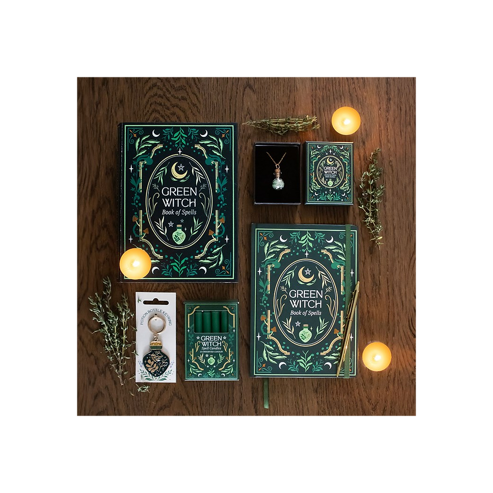 Thumbnail: Pack of 12 Green Witch Spell Candles