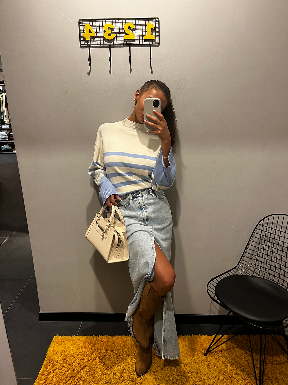 Miniatura: ICON DENIM_Gonna in jeans LARA