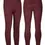 Thumbnail: Burgundy Women's Equestrian Breeches front and back