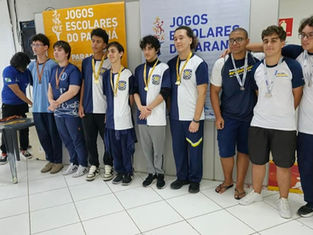 Matinhos leva as duas vagas principais no torneio de xadrez na modalidade convencional dos Jogos Escolares do Paraná
