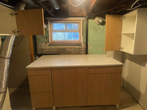 IKEA Kitchenette Cabinet System installed in a Toronto home.
