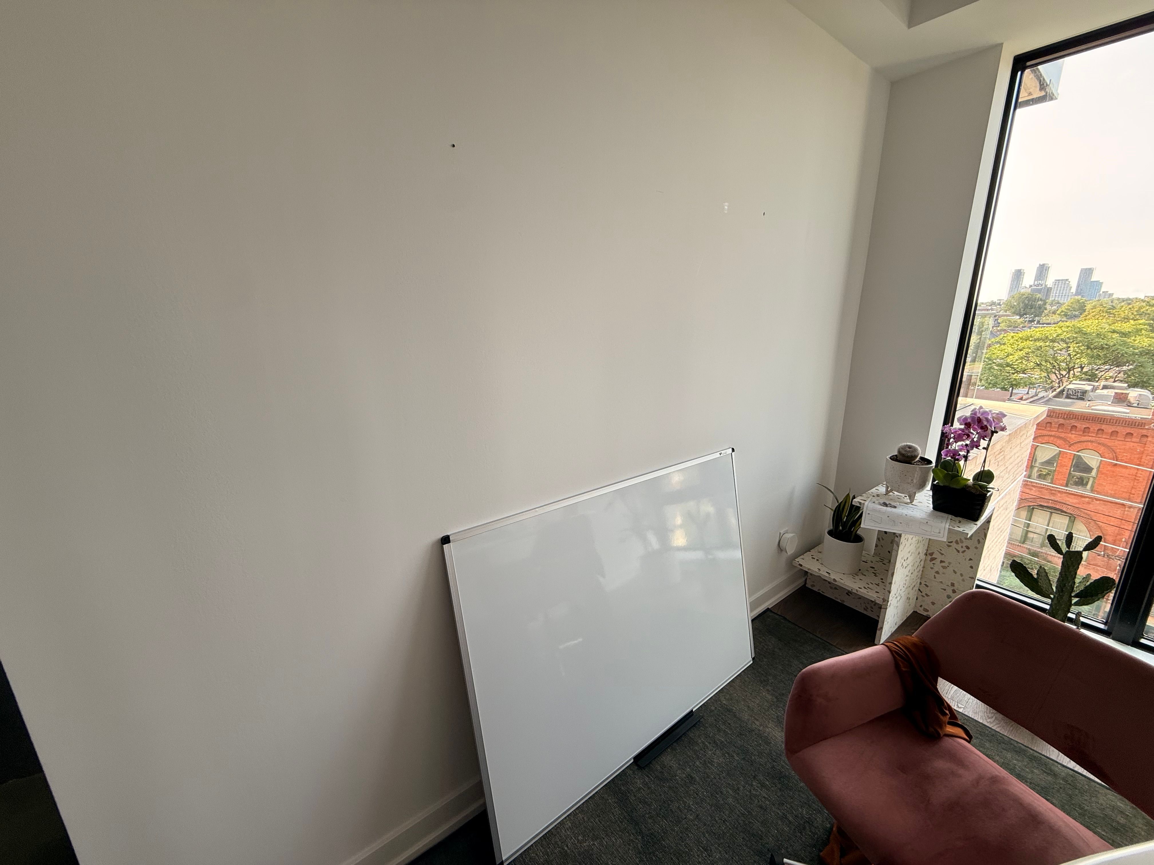 Completed several household fixture and hardware tasks in a Liberty Village home. Work included mounting a whiteboard and soundbar, plus repairs to a dishwasher kick plate, towel bar, and towel hook.