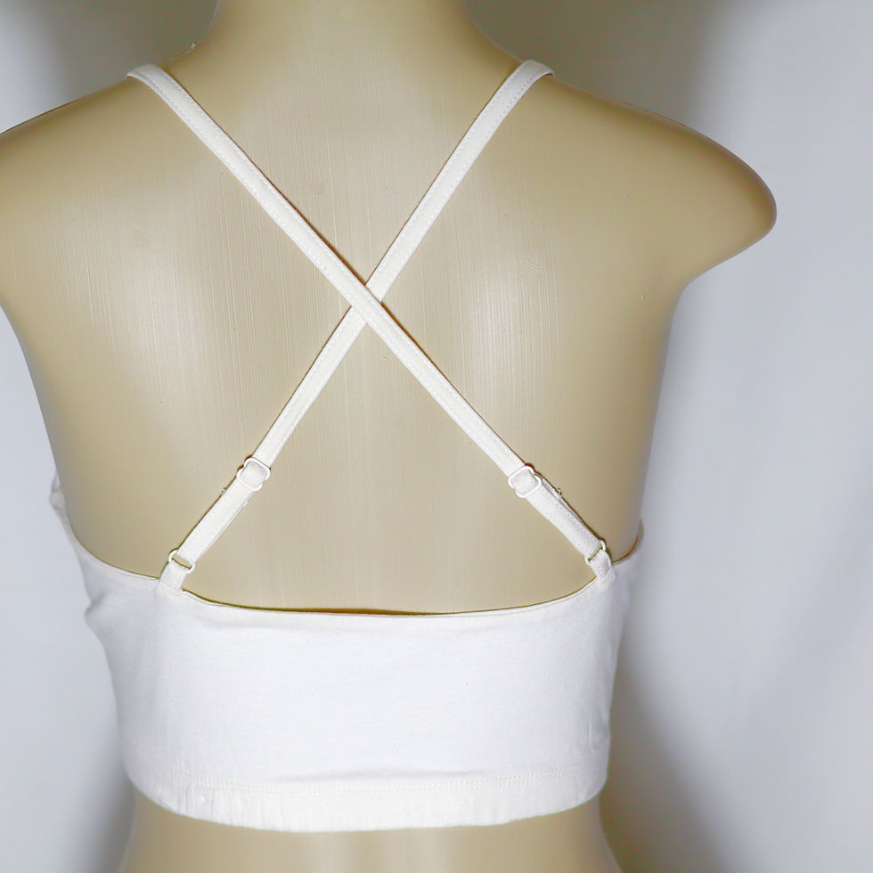 Thumbnail: Criss-Cross Bralette 100%Organic cotton