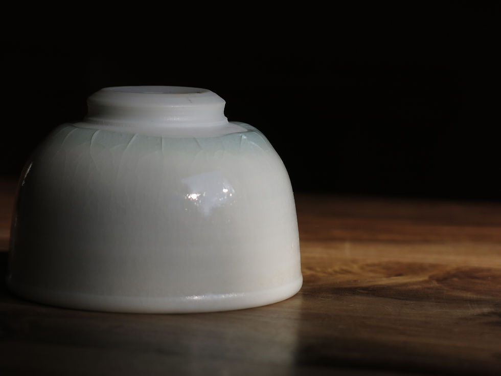 Thumbnail: Wood Ash Fresh Green Tint Teacup from Xiwu Studio, 70ml