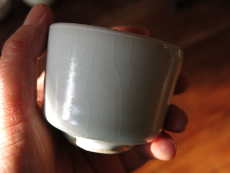 Thumbnail: Handmade 'Cracked Ice' Teacup, 60ml