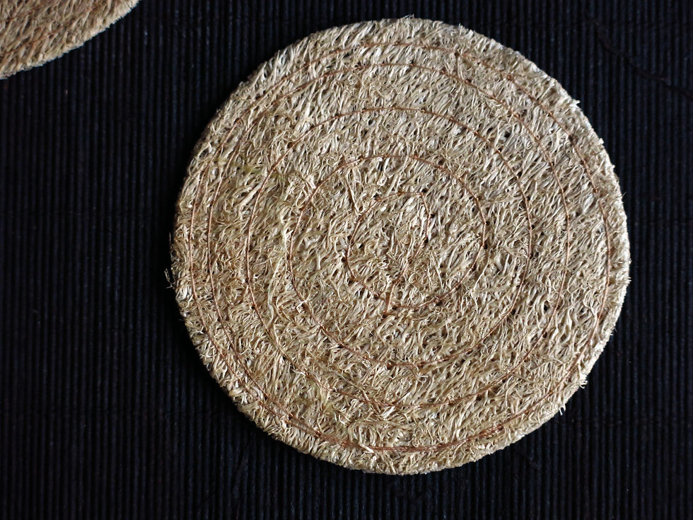 Thumbnail: Natural Loofah Teaware Coaster