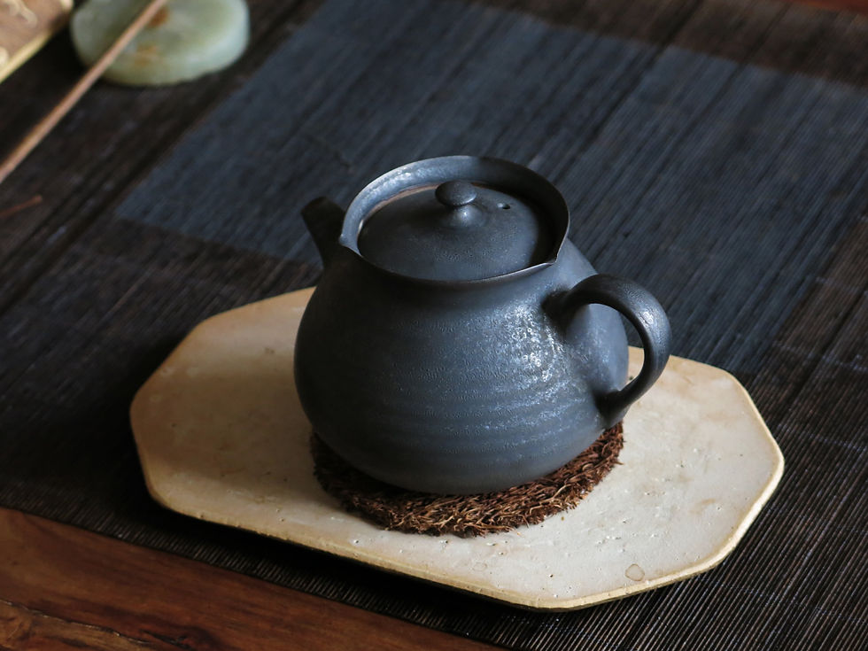 Thumbnail: Handmade Petal Rim Teapot by Minzhi Studio, 160ml