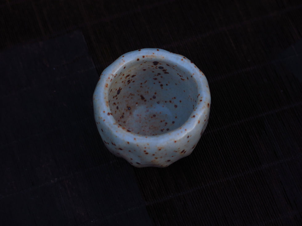 Thumbnail: Handmade 'Squall' Shino Teacup #1, 40ml