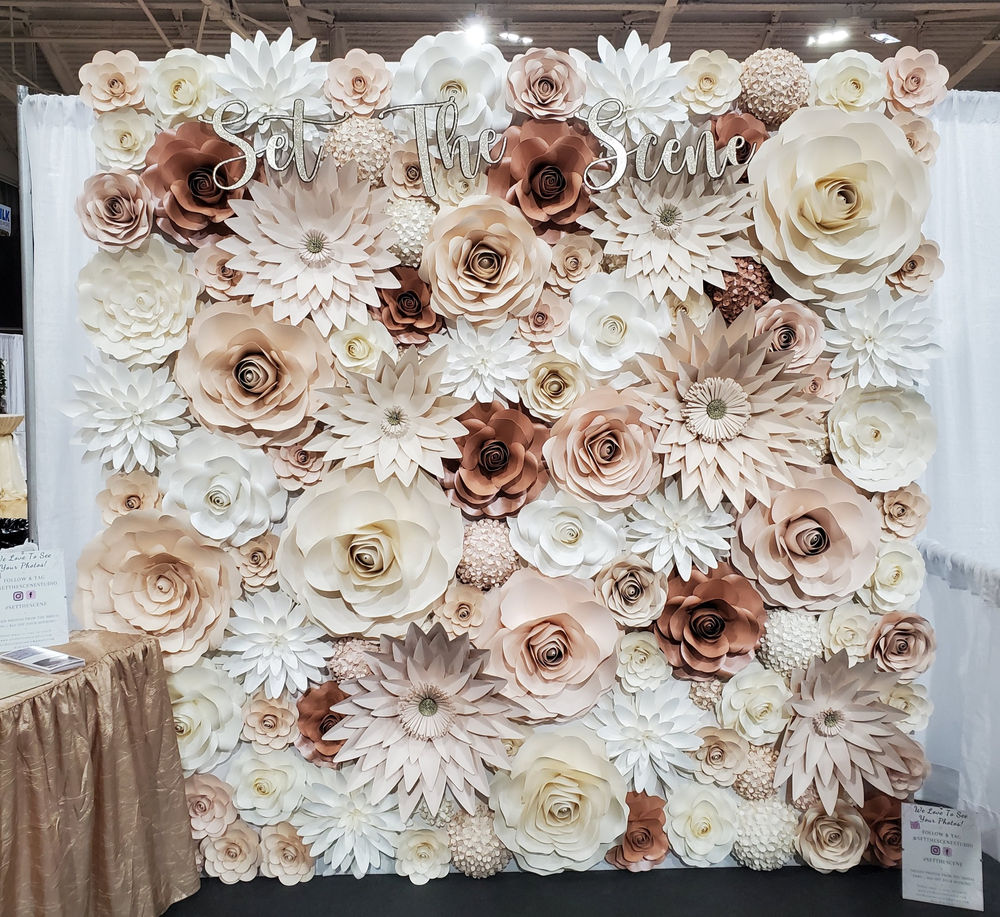 Giant Paper Flower Wall Backdrops