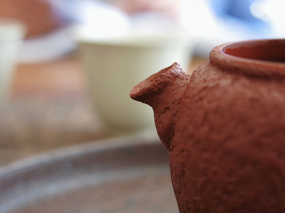Thumbnail: Handmade Mini Clay Teapot, 70ml