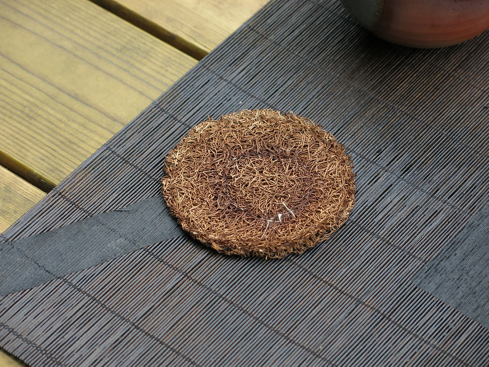 Thumbnail: Natural Loofah Teaware Coaster