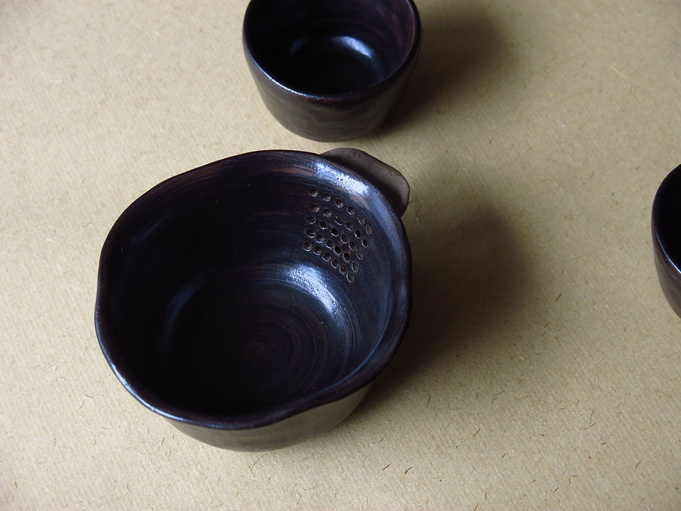 Thumbnail: Handmade Clay Spring Tea Set