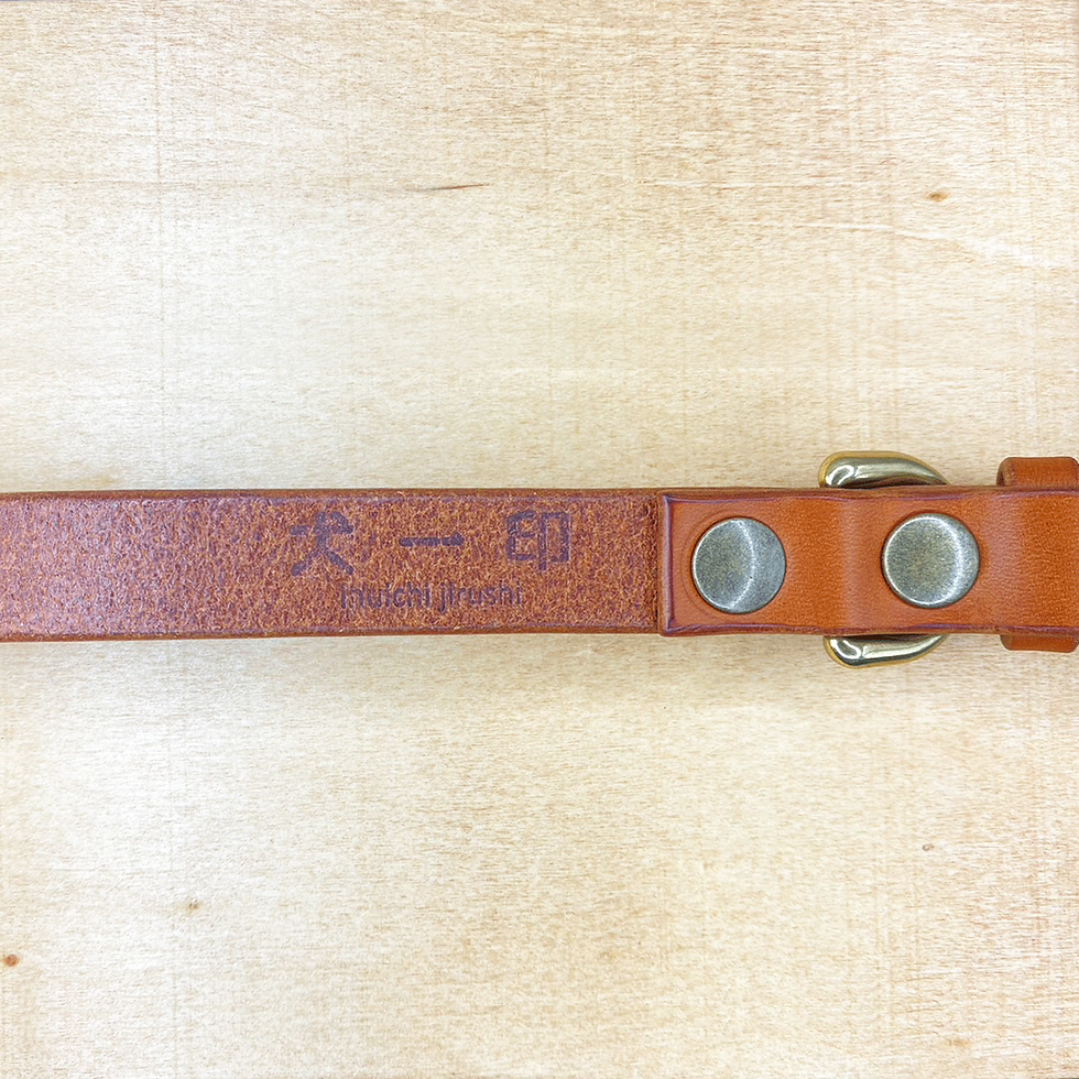 サムネイル： 本革首輪/タン