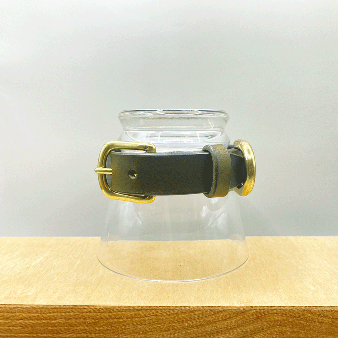 本革首輪/オリーブ