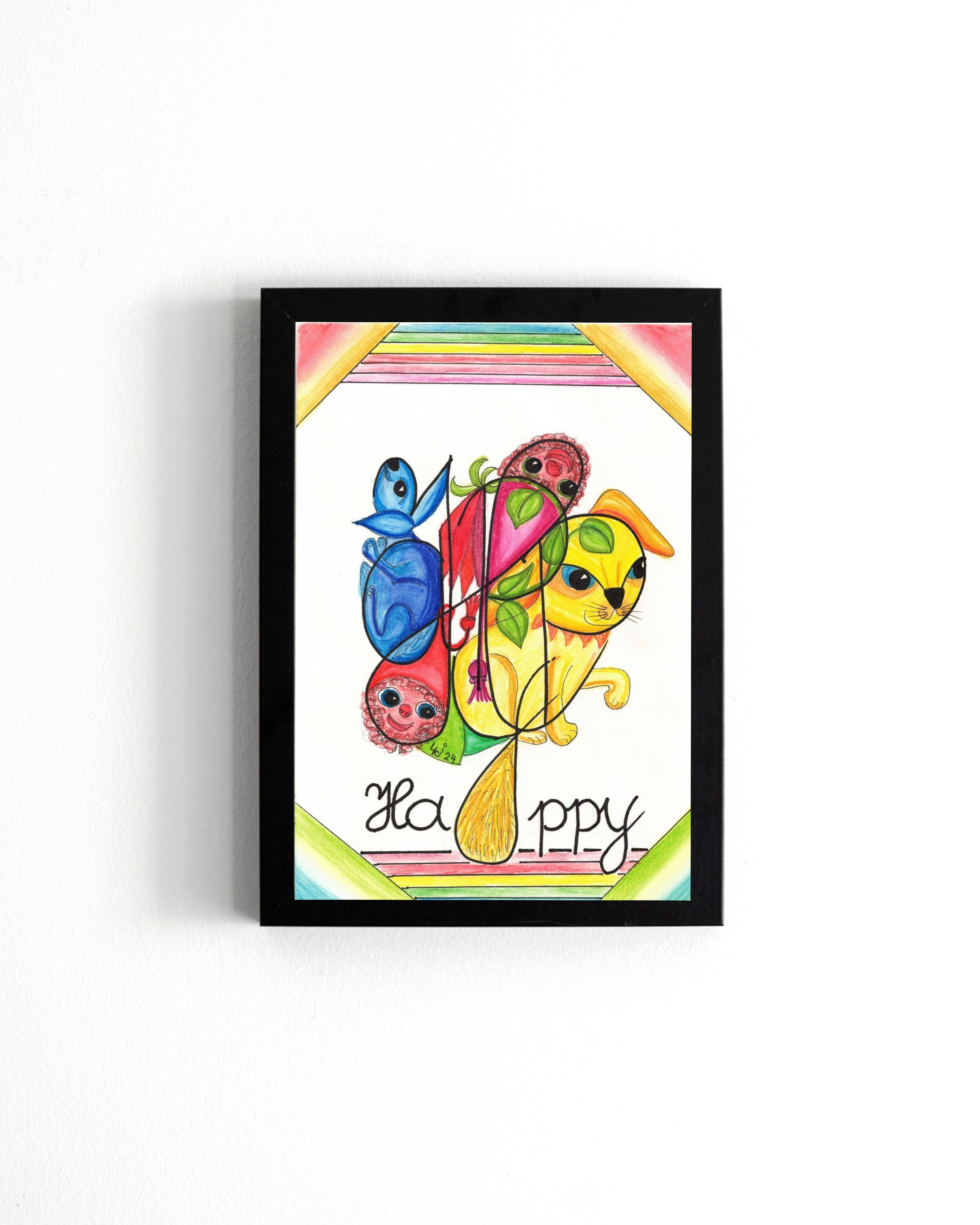 "Happy" Bild A4