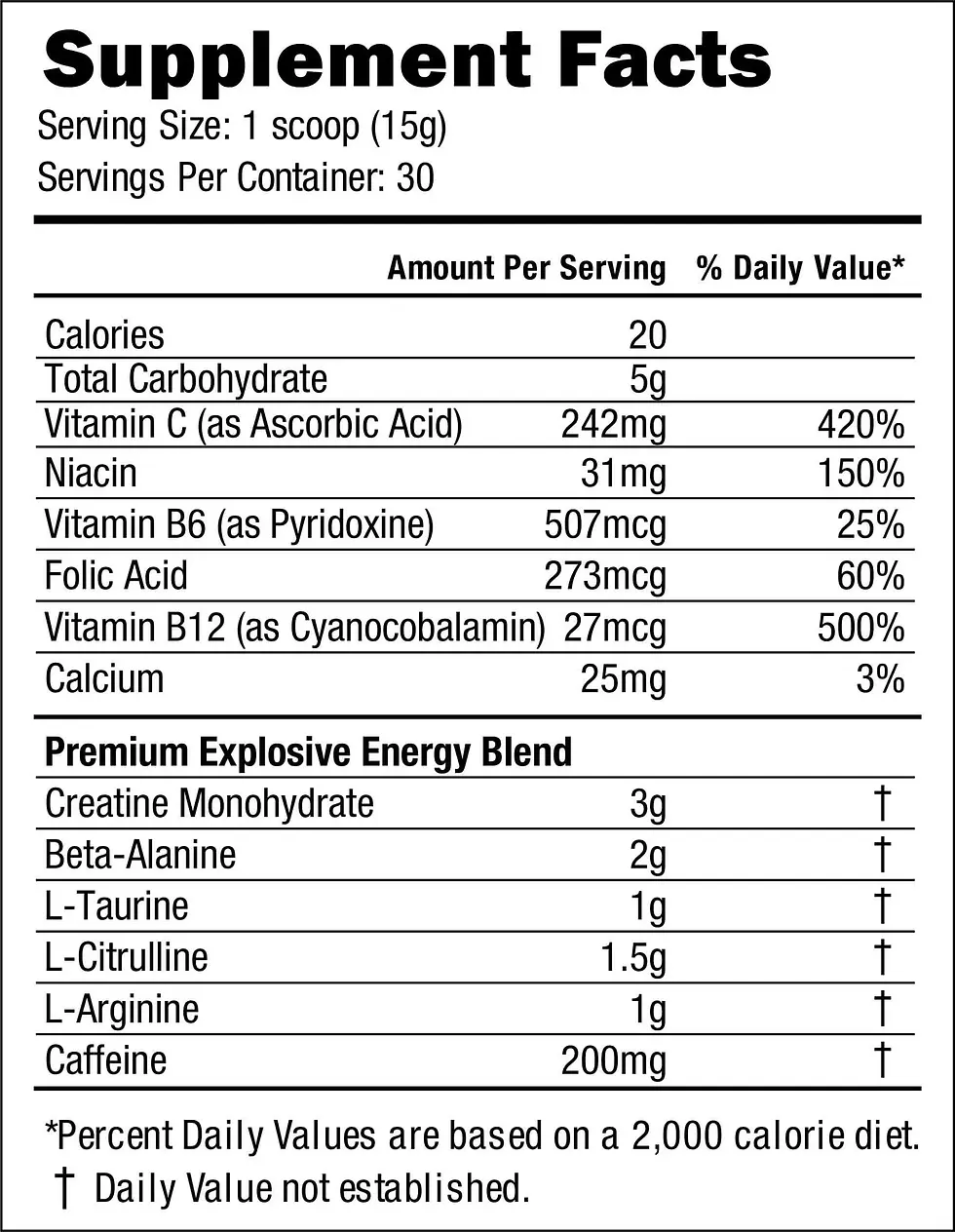 Miniatura: Preworkout premium 30 servicios | Muscle Lean