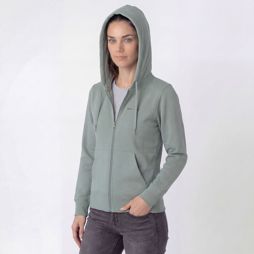 Miniatura: Sudadera cremallera fw_pot Sage