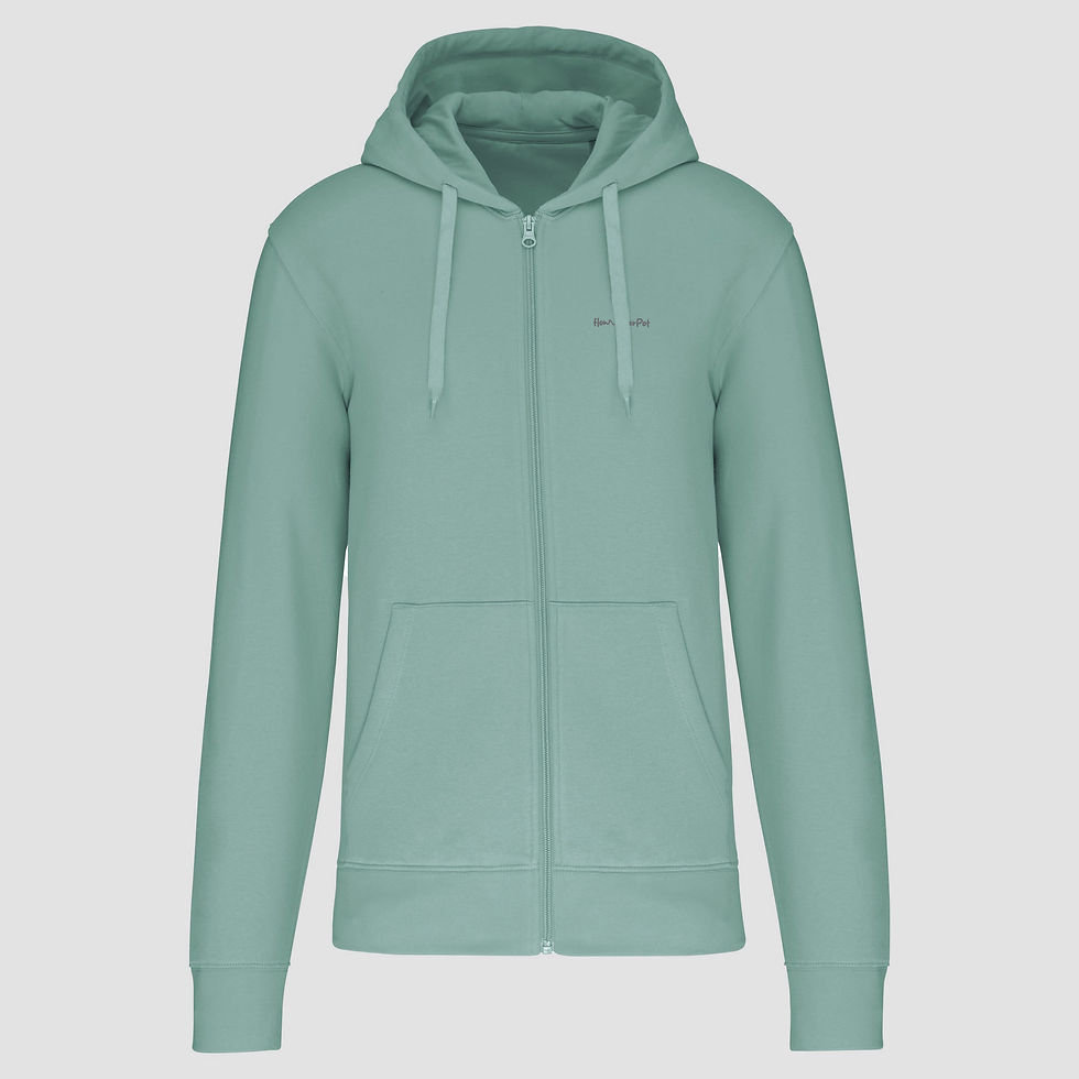 Miniatura: Sudadera cremallera fw_pot Sage