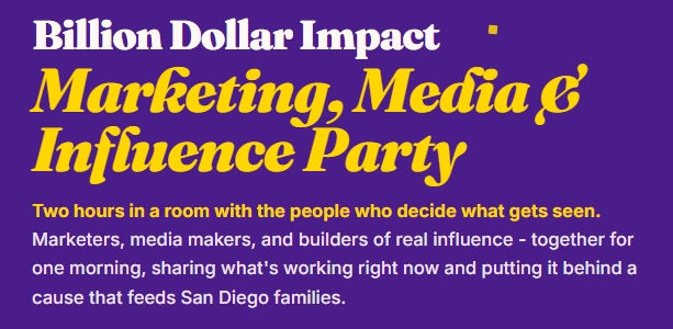 Invest in Yourself While Helping Local Families at the Billion Dollar Impact Party