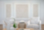 Triptych in client's home